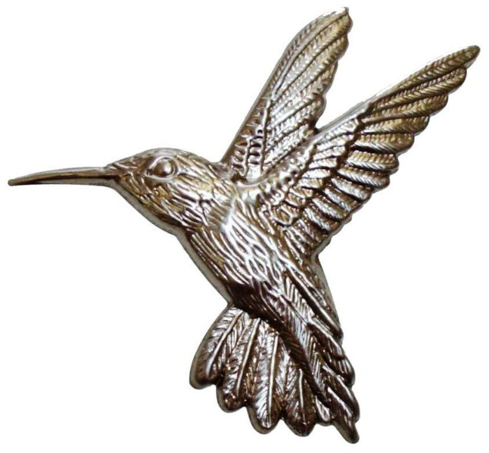 Metal Stamping Pressed Stamped Steel Hummingbird .020" Thickness B2  approx. size 4"w x 4"h.