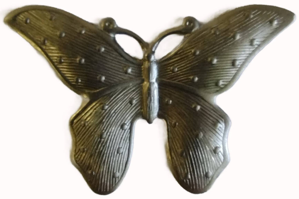 Metal Stamping Pressed Stamped Steel Butterfly Insect .020" Thickness B34 approx. size 1 5/8"w x 1 1/8"h.