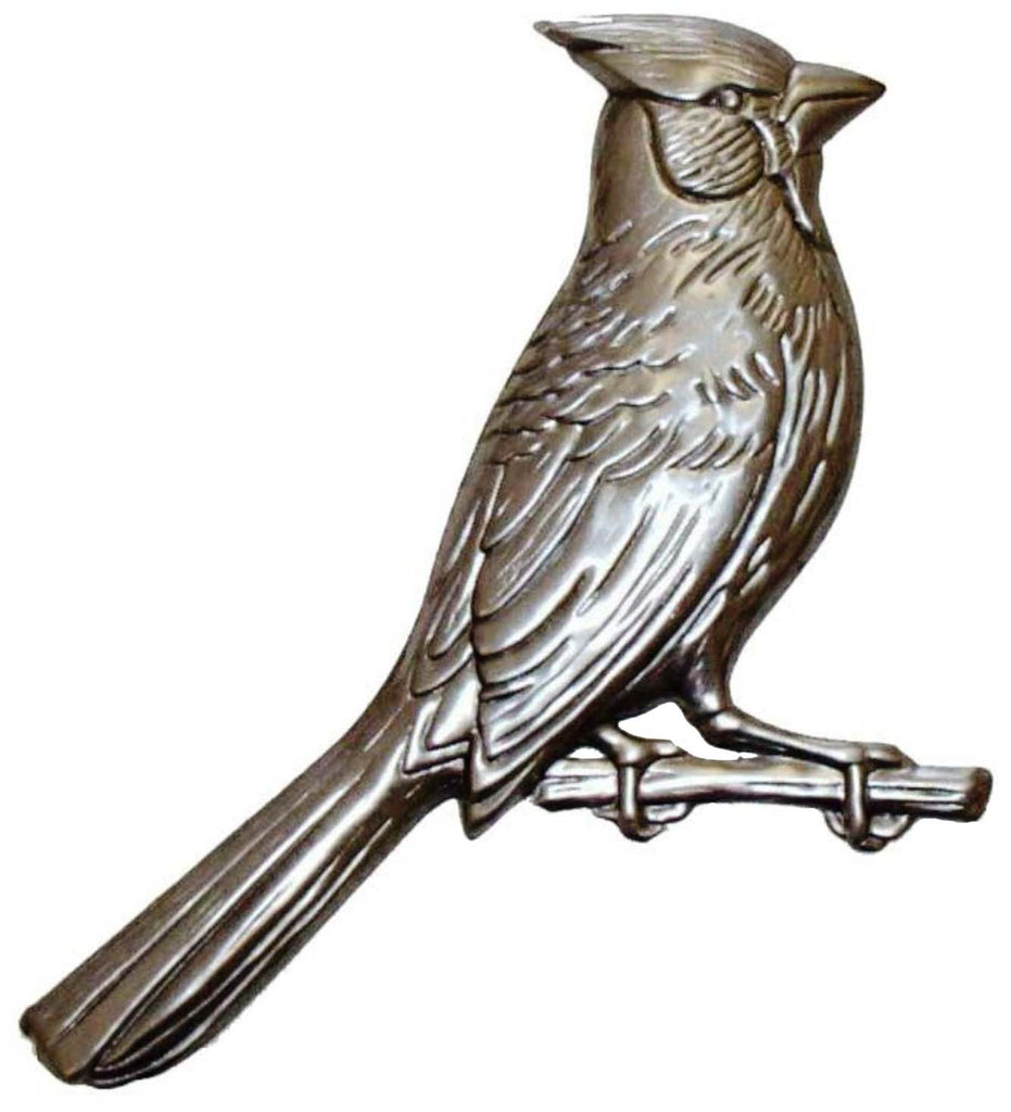 Metal Stamping Pressed Stamped Steel Cardinal Bird .020" Thickness B5 approx. size 4 1/4"w x 4 1/2"h.
