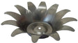 Metal Stamping Pressed Stamped Steel Candle Holder Votive Pillar .020" C12 approx. sizes 3 9/16"w (measuring across top tip to tip), 2 1/8" (measuring inside top before tips fan outward), 1 3/8" (inside bottom with 3/4" of the bottom center being raised 3/16"), inside walls go up and outward 5/8" and then tips curl out, overall 1" high