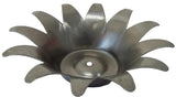 Metal Stamping Pressed Stamped Steel Candle Holder Votive Pillar .020" C12 approx. sizes 3 9/16"w (measuring across top tip to tip), 2 1/8" (measuring inside top before tips fan outward), 1 3/8" (inside bottom with 3/4" of the bottom center being raised 3/16"), inside walls go up and outward 5/8" and then tips curl out, overall 1" high