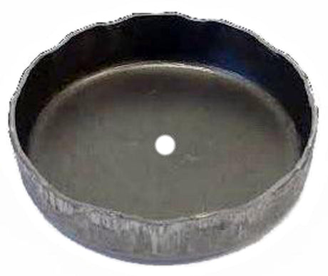 Metal Stamping Pressed Stamped Steel Candle Holder Tea Light Bottle Cap Design .032" C3 approx. size 1 5/8" inside flat base. Approx. 1 3/4" diameter across the top