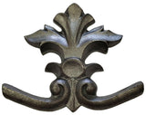 Grey Cast Iron Decorative Crest Gray