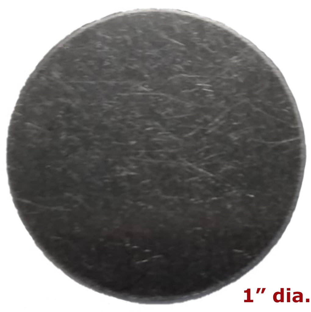 Metal Stamping Pressed Stamped Steel Blank Plain 25 gauge Round Flat Disc 1" Diameter