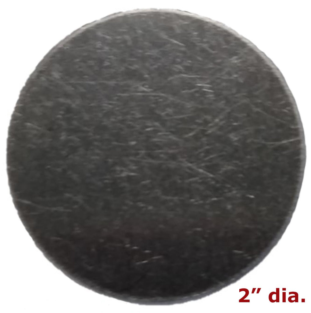 Metal Stamping Pressed Stamped Steel Blank Plain 25 gauge Round Flat Disc 2" Diameter