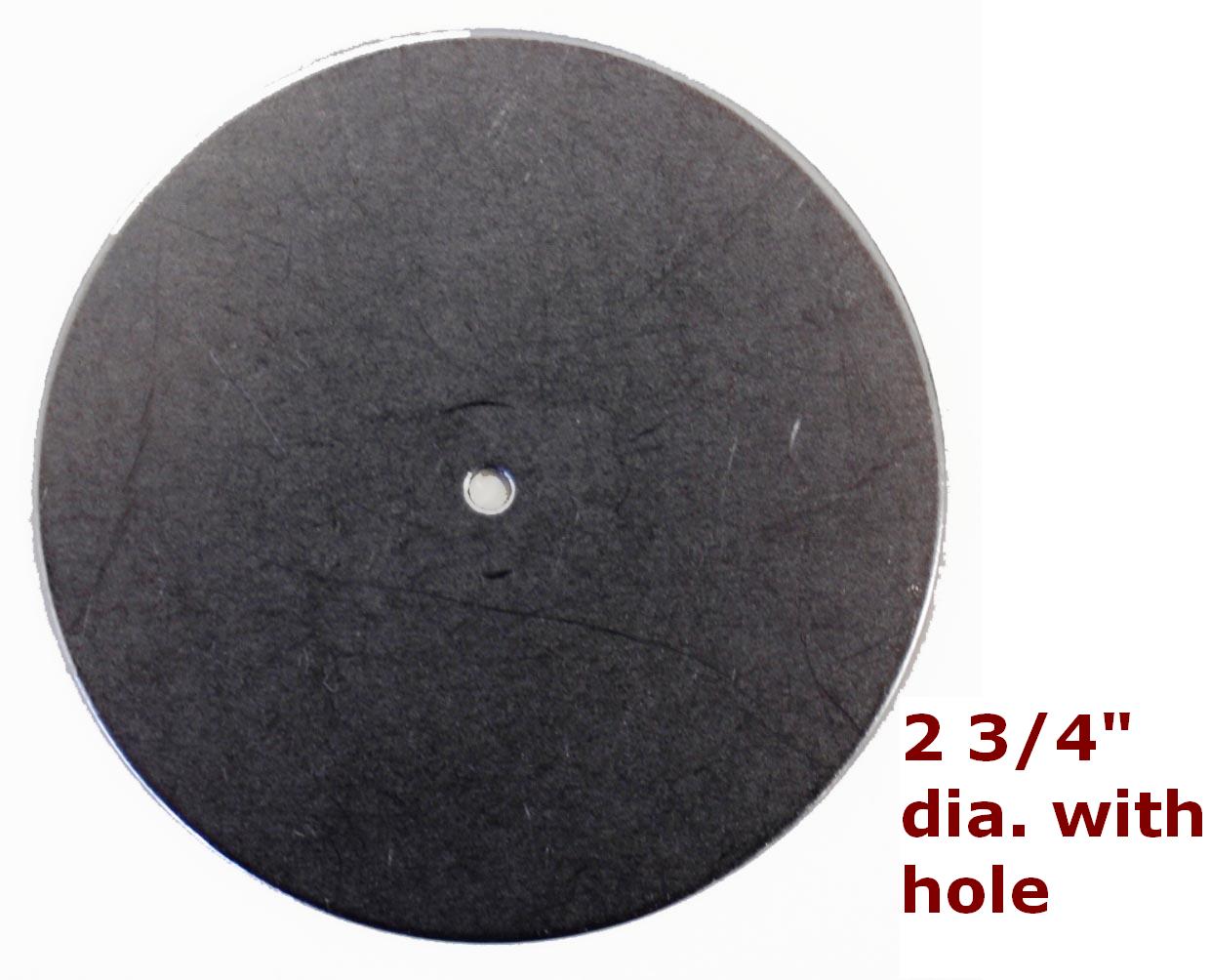 Metal Stamping Steel Blank Plain 18 ga. Round Flat Disc 2 3/4