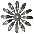 Metal Stamping Pressed Stamped Steel Flower 8 Petals .020" Thickness F25  approx. size 1 7/8" diameter