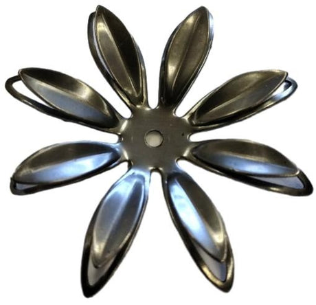 Metal Stamping Pressed Stamped Steel Flower Pierced 8 Petal .020" Thickness F200