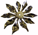Metal Stamping Pressed Stamped Steel Flower 10 Petals .020" Thickness F33