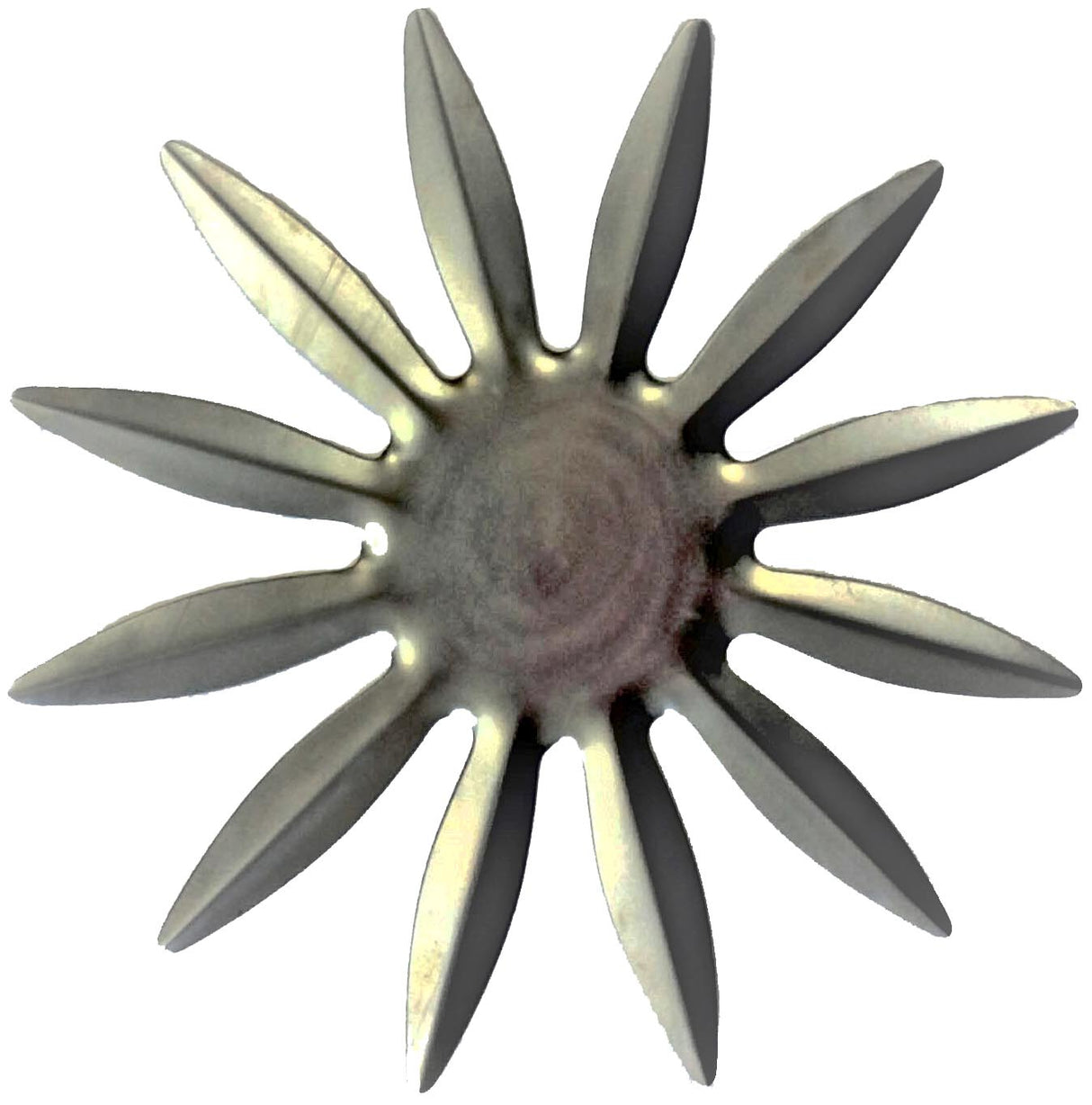 Metal Stamping Pressed Stamped Steel Large Sunflower .020" Thick F37