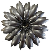 Metal Stamping Pressed Stamped Steel 3D Flower Four Part Assembled .020" Thickness F42 approx. size 2 13/16" diameter