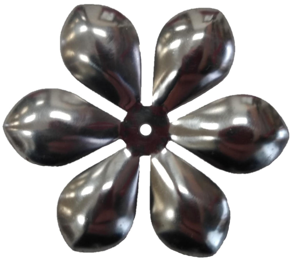 Metal Stamping Pressed Stamped Steel Flower 6 Petals .020" Thickness F48  approx. size 2 7/16" diameter