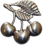 Metal Stamping Pressed Stamped Steel Cherries Fruit .020" Thickness FV14  approx. size 2 3/4"w x 2 15/16"h.