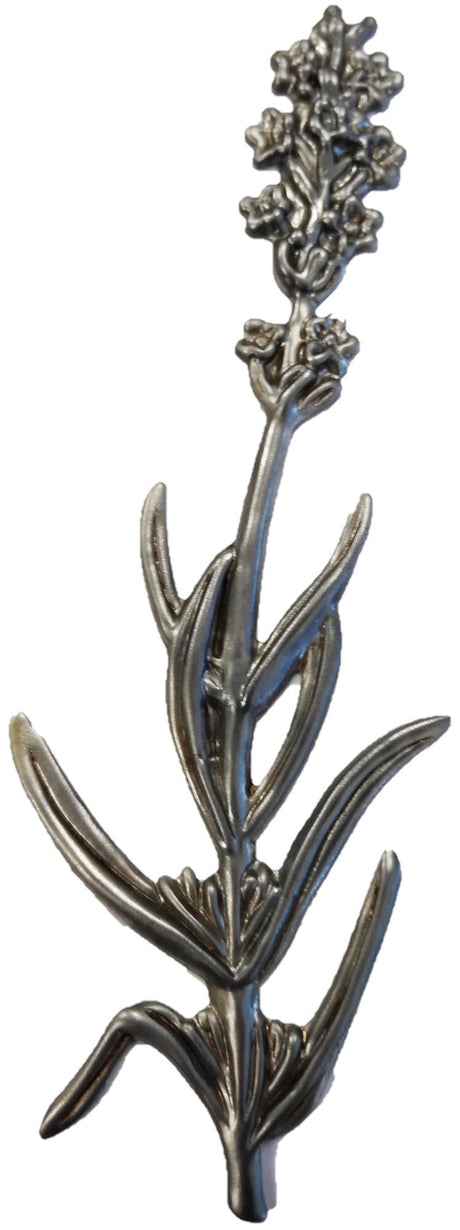 Metal Stamping Pressed Stamped Steel Lavender Sprigs Leaf Leaves .020" Thickness FV39  approx. size 1 1/2"w x 4 3/16"h.