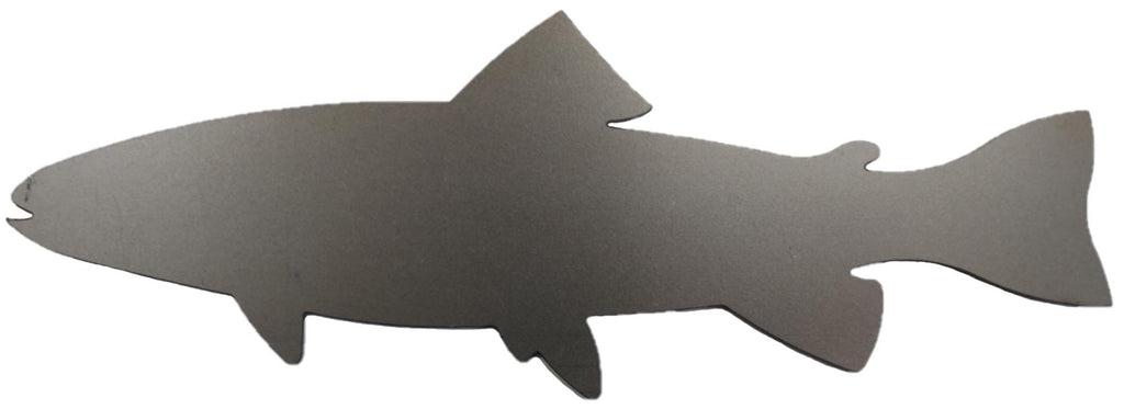 Metal Steel Silhouette Fish .072" Thickness MC1467 (slightly thicker than a penny)  approx. size 9 7/16"w x 3 3/8"h.