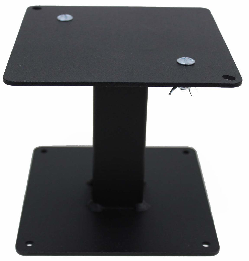 This handy Metalcraft Mini Bench Pedestal is designed to raise the MK1/2 or the MK2/2H Metalcraft Scroll Benders Formers off ones work bench.  As metal is hand wrapped around the scroll benders, pedestal helps eliminate the metal hitting other tools or objects. Comes with 2 bolts and wing nuts
