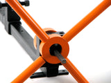 A certain section of metal can be twisted OR if the metal piece is longer than one can extend the metal out the collar and twist the next section