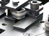 Extreme closeup of Metalcraft Option 5: Micro Bending Kit set up
