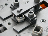 1 part completed and 1 part being made using the Metalcraft Option 5: Micro Bending Kit used with the XL5+ Power Bender