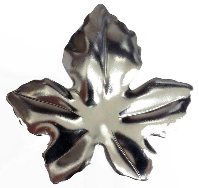 Metal Stamping Pressed Stamped Steel Leaf Maple .020" Thickness L111  approx. size 3 3/16"w x 3"h.