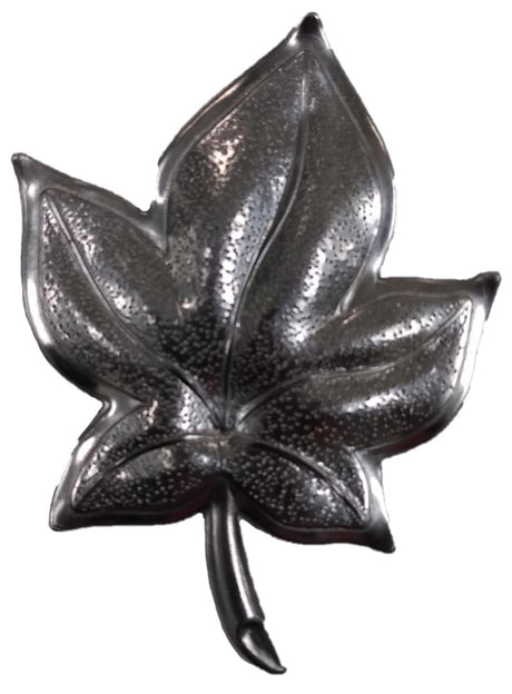 Metal Stamping Pressed Stamped Steel Sycamore Leaf .020" Thickness L122  approx. size 1 3/8"w x 1 7/8"h.