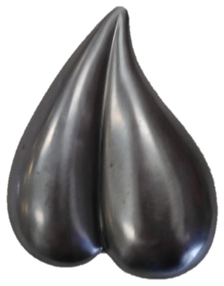 Metal Stamping Pressed Stamped Steel Heart Teardrop Shaped Leaf .020" Thickness L129  approx. size 1 1/2"w x 1 15/16"h.
