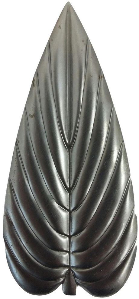 Metal Stamping Pressed Stamped Steel Leaf .020" Thickness L146  approx. size 1 7/8"w x 4"h.
