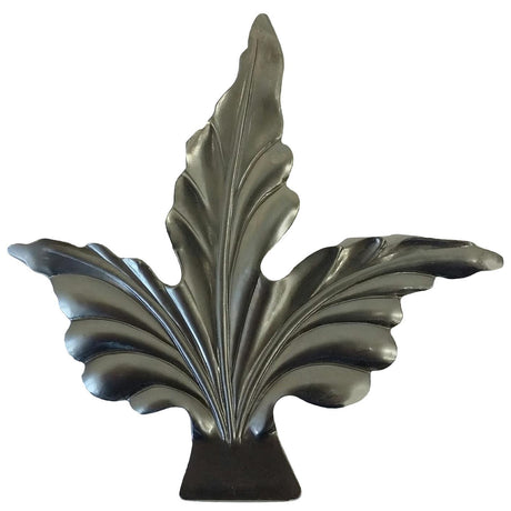 Metal Stamping Pressed Stamped Steel Leaf .020" Thickness L173  approx. size 4"w x 4"h.