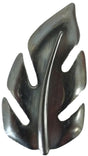Metal Stamping Pressed Stamped Steel Leaf .020" Thickness L181  approx. size 1"w x 1 3/4"h.