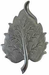 Metal Stamping Pressed Stamped Steel Birch Leaf .020" Thickness L185 approx. size 1 1/4"w x 2"h.