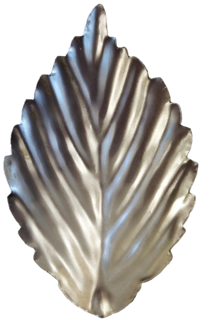 Metal Stamping Pressed Stamped Steel Leaf Curved Formed .020" Thickness L187  approx. size 2 5/8"w x 3 11/16h x 3/4" depth