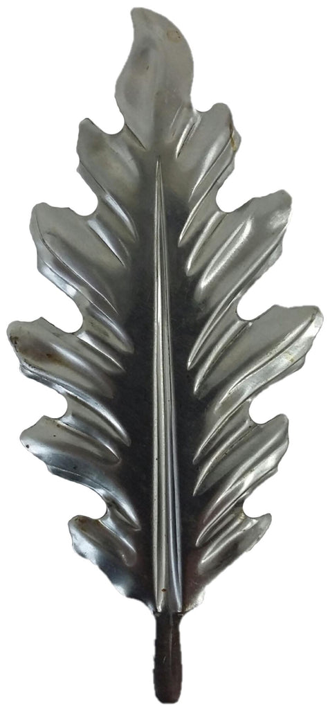 Metal Stamping Pressed Stamped Steel Leaf .020" Thickness L198 approx. size 1 7/8"w x 4"h.