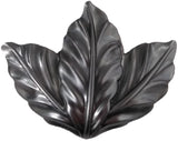 Metal Stamping Pressed Stamped Steel Three Leaves Leaf .020" Thickness L199  approx. size 2 1/16"w x 1 9/16"h.  This is larger version of L282