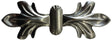 Horizontal View.  Metal Stamping Pressed Stamped Steel Leaf Acanthus Double .020" Thickness L204  approx. size 4 3/16"w x 1 1/2"h.