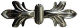 Horizontal View.  Metal Stamping Pressed Stamped Steel Leaf Acanthus Double .020" Thickness L204  approx. size 4 3/16"w x 1 1/2"h.