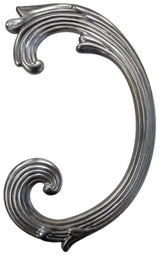 Metal Stamping Pressed Stamped Steel Leaf Acanthus .020" Thickness L254  approx. size 2 3/4"w x 4 3/4"h.