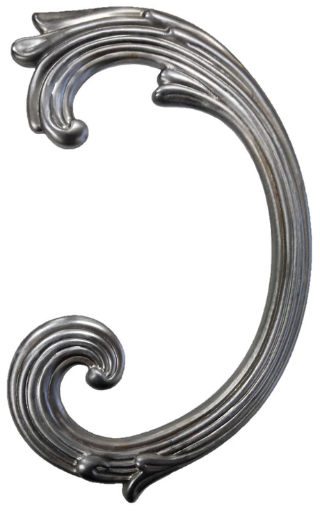 Metal Stamping Pressed Stamped Steel Leaf Acanthus .020" Thickness L254  approx. size 2 3/4"w x 4 3/4"h.