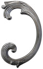 Metal Stamping Pressed Stamped Steel Leaf Acanthus .020" Thickness L254  approx. size 2 3/4"w x 4 3/4"h.
