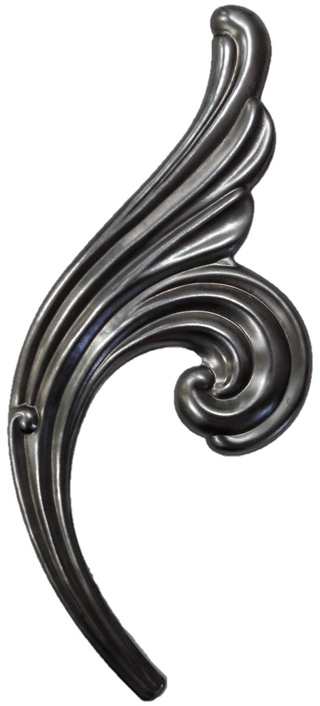 Metal Stamping Pressed Stamped Steel Leaf Acanthus .020" Thickness L266  approx. size 2 3/8"w x 5 1/2"h.