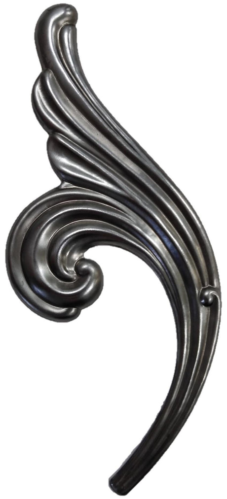 Metal Stamping Pressed Stamped Steel Leaf Acanthus .020" Thickness L267  approx. size 2 3/8"w x 5 1/2"h. 