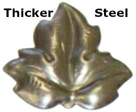 Metal Stamping Pressed Stamped Steel Ivy Leaf Ivies .050" Thickness L31  approx. size 1 3/16"w x 1 3/16"h.