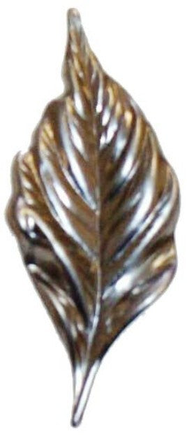 Metal Stamping Pressed Stamped Steel Leaf .020" Thickness L32  approx. size 1"w x 2 3/8"h.