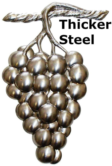 Metal Stamping Pressed Stamped Steel Grapes Bunch Vine .032" Thickness L73  approx. size 2 3/4"w x 5"h.