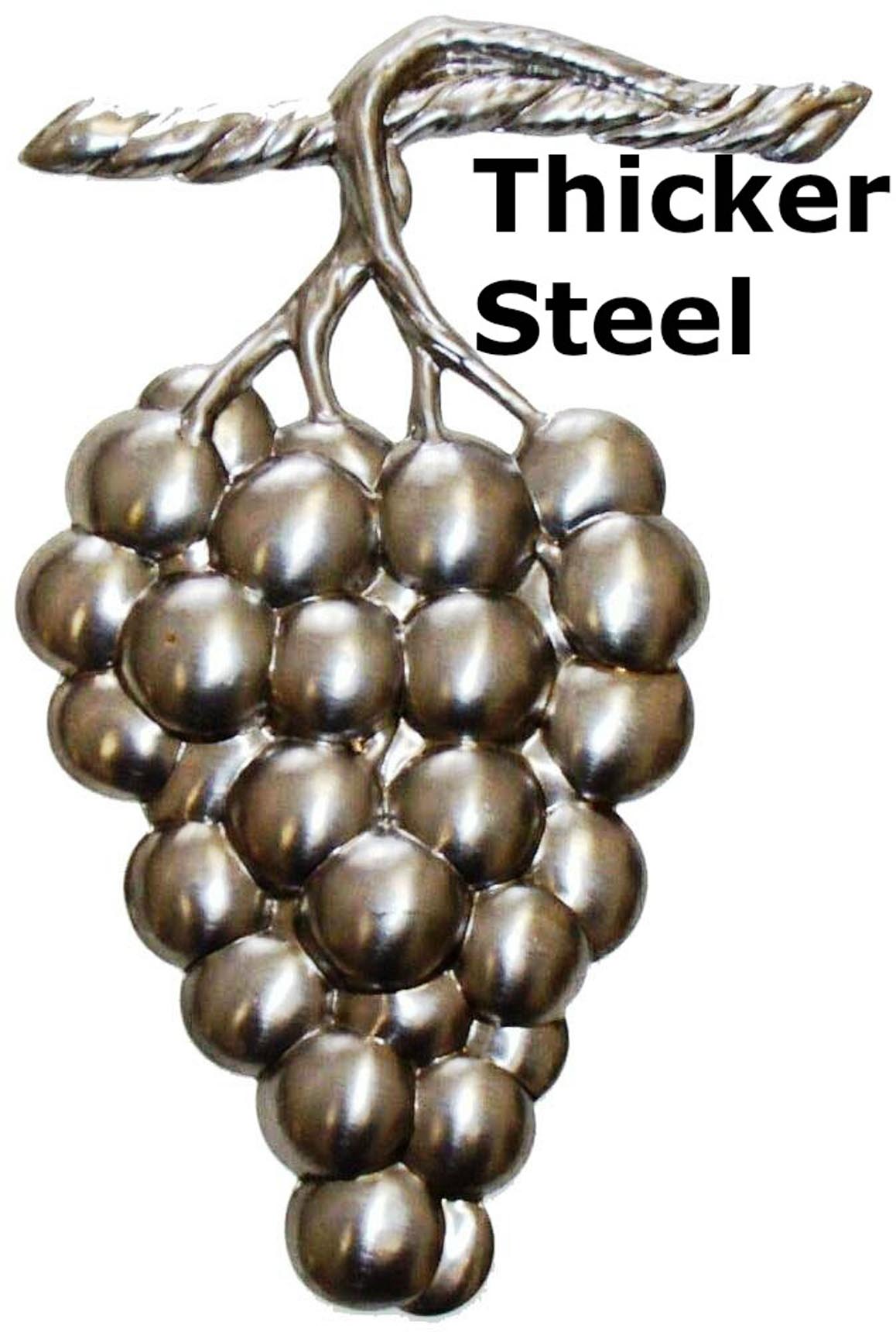 Metal Stamping Pressed Stamped Steel Grapes Bunch Vine .062" Thickness L73  approx. size 2 3/4"w x 5"h.