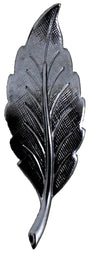 Metal Stamping Pressed Stamped Steel Leaf .020" Thickness L87  approx. size 5/8"w x 2"h.