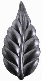 Metal Stamping Pressed Stamped Steel Leaf .020" Thickness L89  approx. size 1 1/2"w x 3"h. 