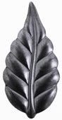 Metal Stamping Pressed Stamped Steel Leaf .020" Thickness L89  approx. size 1 1/2"w x 3"h. 