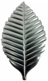 Metal Stamping Pressed Stamped Steel Leaf Red Alder .020" Thickness L91  approx. size 1 13/16"w x 3 1/8"h.