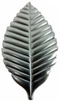 Metal Stamping Pressed Stamped Steel Leaf Red Alder .020" Thickness L91  approx. size 1 13/16"w x 3 1/8"h.