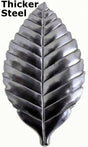 Metal Stamping Pressed Stamped Steel Leaf Red Alder Large .032" Thickness L92  approx. size 2 1/4"w x 3 7/8"h.